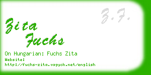 zita fuchs business card